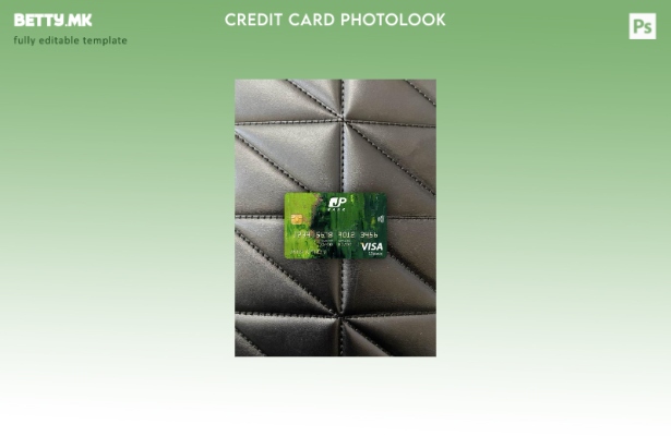 модерен стил Јапонија Пошта банка виза класичен шаблон за фотографирање на предн